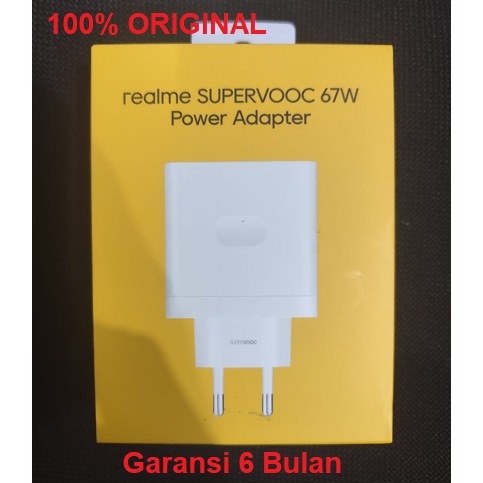 Realme Adaptor Charger SUPERVOOC 67W Power Adapter Original