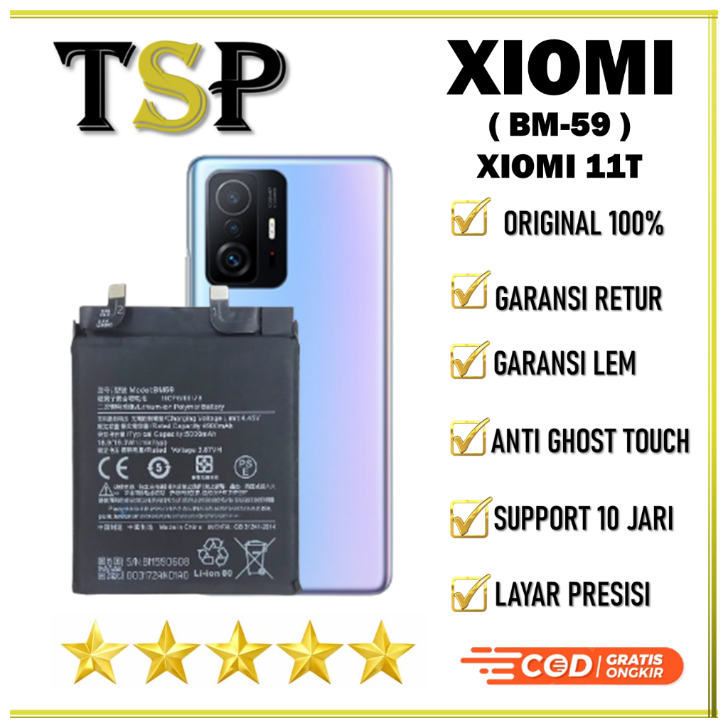 BATERAI XIOMI ( BM-59 ) XIOMI 11T BATERAI ORIGINAL 100%