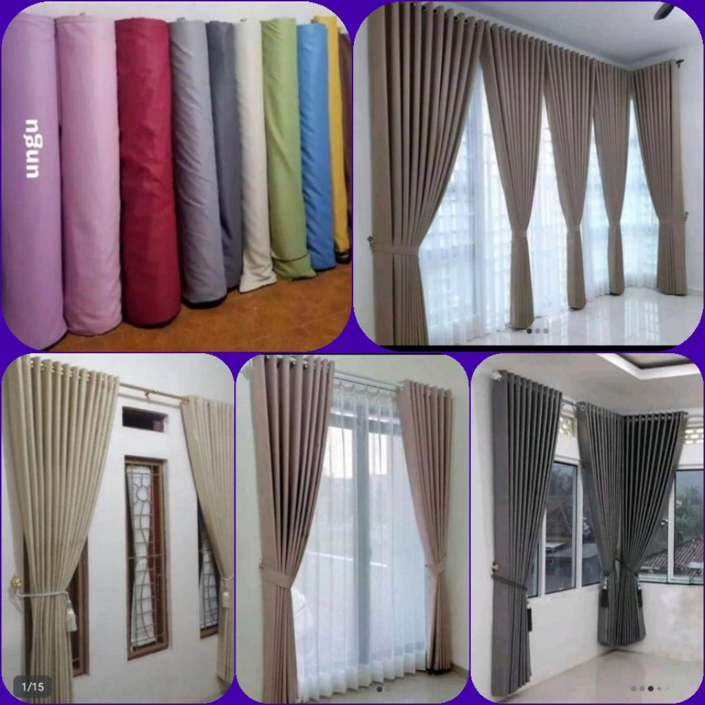 GORDEN JENDELA GORDEN PINTU GORDEN BLACKOUT HORDENG MINIMALIS HORDENG ELEGAN HORDENG RUMAH DEKORASI 