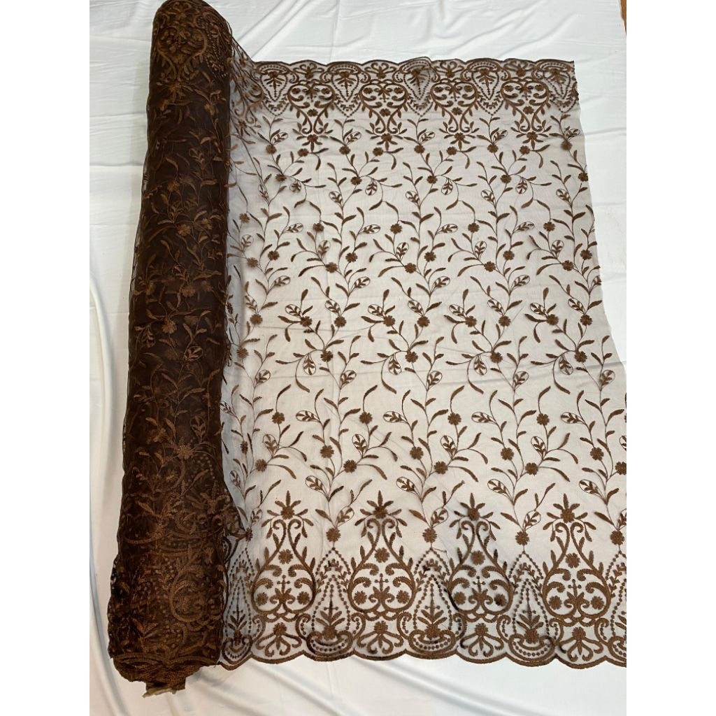 Kain Tile/Tulle pinggiran,kain tile brokat, tile akar, tile mutiara,tile bordir,tile sapto,tile polo