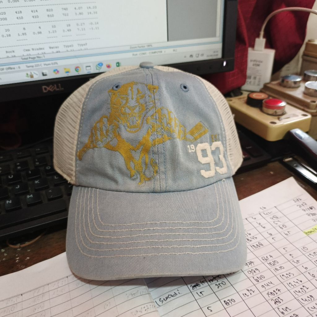 TOPI CAPS TRUCKER VINTAGE / LAWAS BRAND 47 COLABS TEAM NFL CAROLINA PANTHER