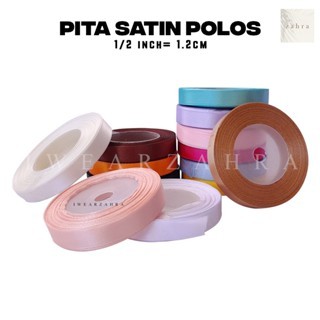 

[GROSIR PER SLOP] PITA SATIN POLOS 1/2 INCH - Ribbon Gift Bouquet Hiasan Buket Bunga Packing Packaging Hampers Hantaran Souvenir Sovenir Hadiah Kado Giftbox Roll Dekorasi Kerajinan Tangan Perlengkapan Sulam