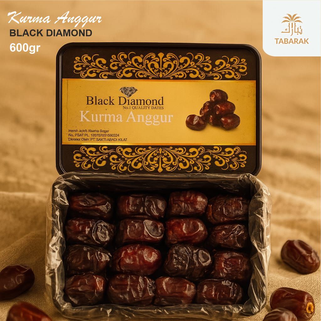 

Kurma Anggur Bam Black Diamond Original 100% - High Quality Dates