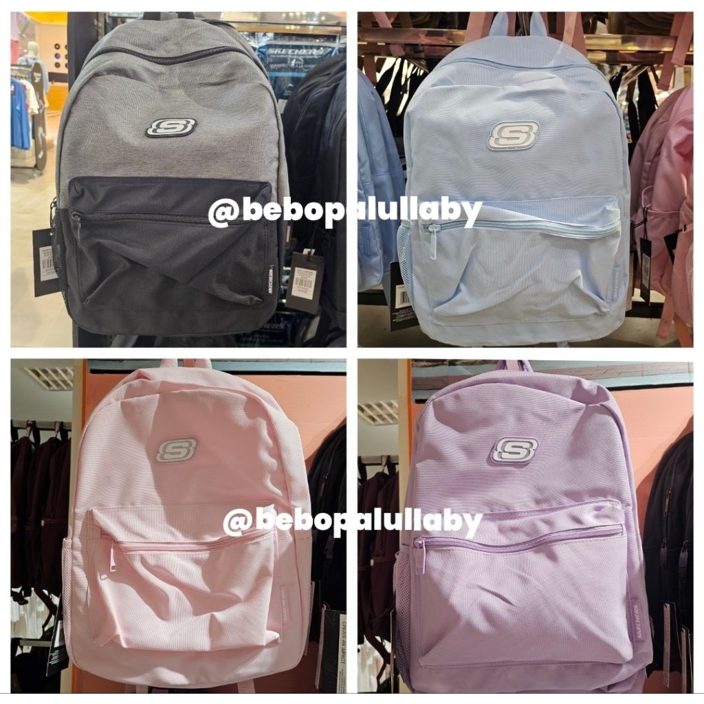 [100% ORI] SKECHERS ORIGINAL BACKPACK SCHOOL BLACK PINK NAVY TAS RANSEL SEKOLAH ANAK KIDS DEWASA BAP