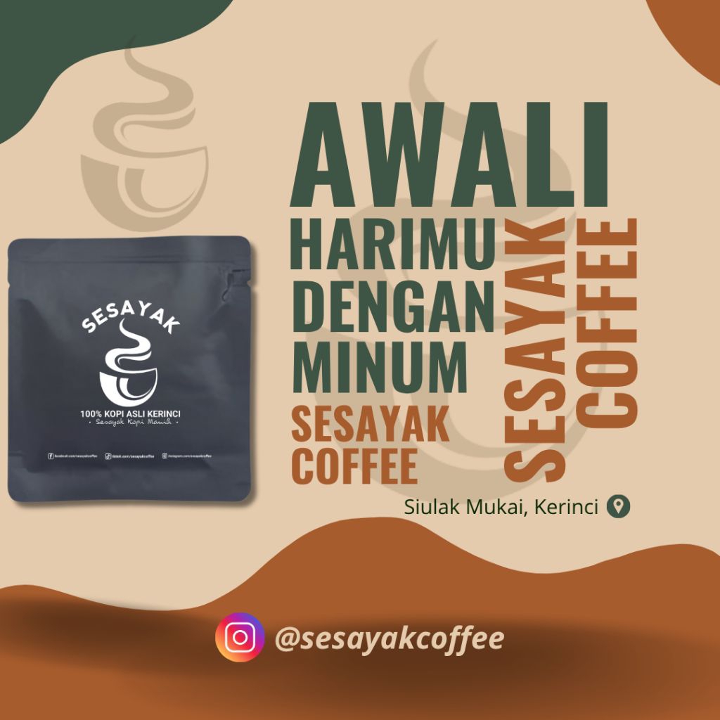 

SESAYAK KOPI MANIH by Sesayak Coffee || Robusta Kerinci || 25g
