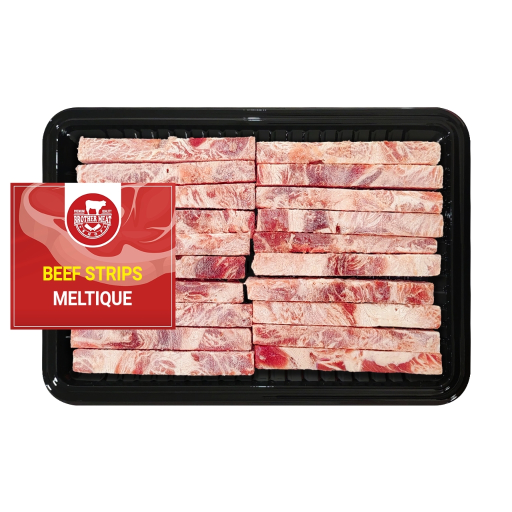 

Beef Meltique Strips / Daging Sapi Meltique Stik 250gr - Brothermeatshop