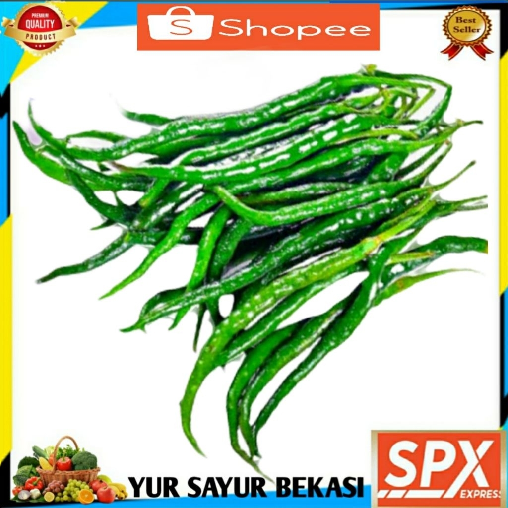 

Cabe/Cabai Hijau Keriting 100gr.