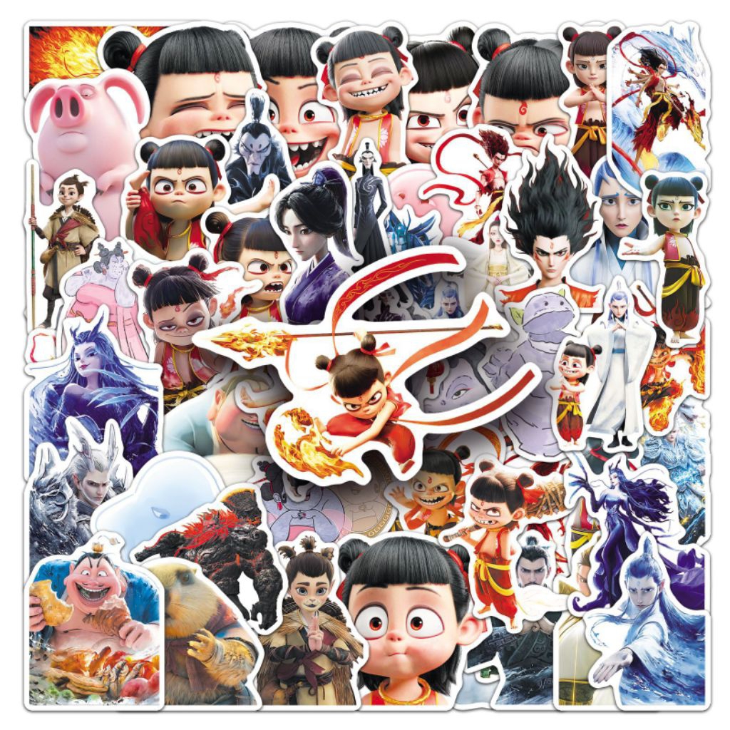 

[60 Pcs] DECO STICKER | STICKER DIY | JURNAL AESTHETIC [DS-89] Nezha untuk buku catatan, dekorasi kartun Gucka, aksesori anak-anak lainnya, komputer STICKER TUMBLER