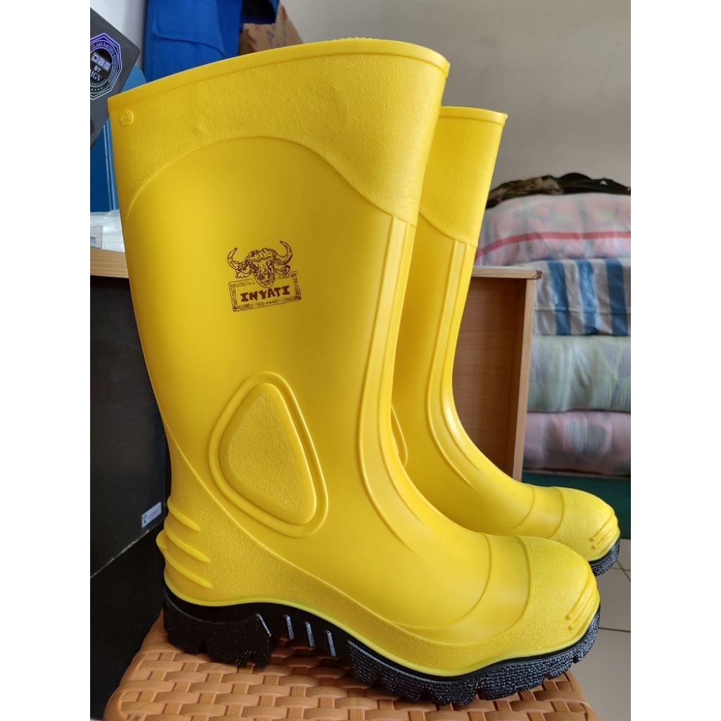 Sepatu Safety Boot Inyati Original / Sepatu Boot Safety Inyati Wayna Murah