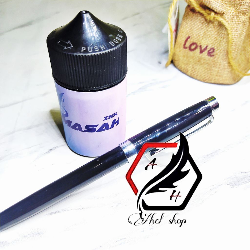 

Fountain pen Kalam Pena Kaligrafi Nib 1,5 Mm tinta Masah Ink 60 Ml