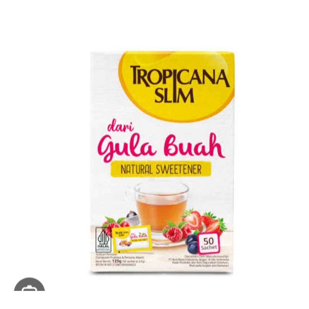 

Tropicanaslim sweetener gula buah 50s