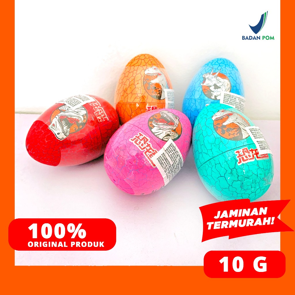 

COKELAT/ COKLAT COMPOUND HITAM BENTUK TELUR DINOSAURUS 10 G