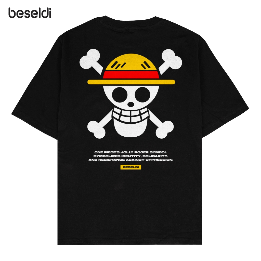Beseldi - Kaos Baju Distro One Piece Mugiwara T-shirt Anime Onepiece Monkey D Luffy Topi Jerami Lamb