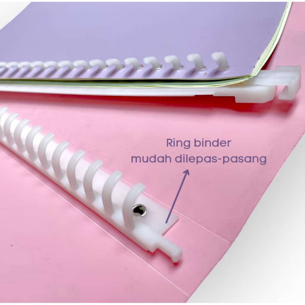 

Binder Note 904 20 ring pastel buku catatan sekolah & kuliah lucu ukuran A5 Topla