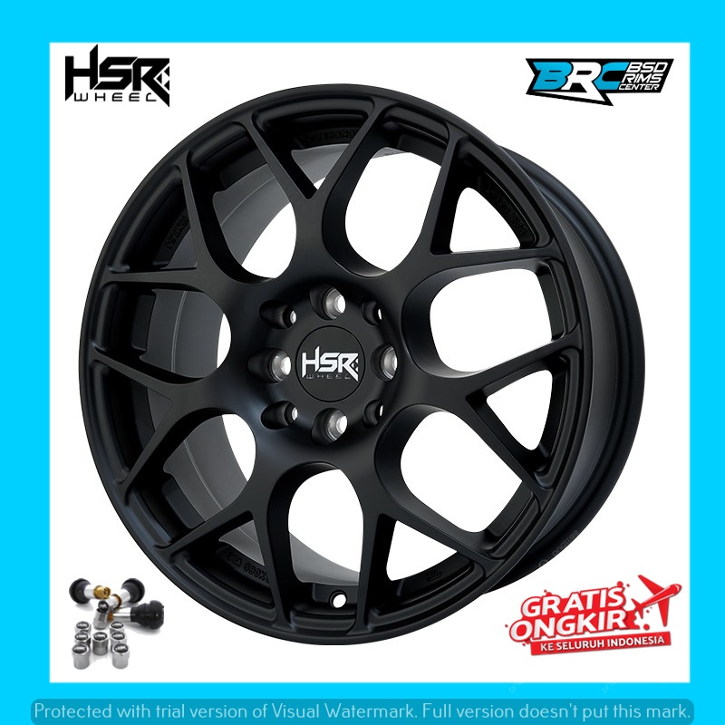 Velg Mobil Mandong JD85 HSR 16 Inch Black avanza xenia jazz vios dll