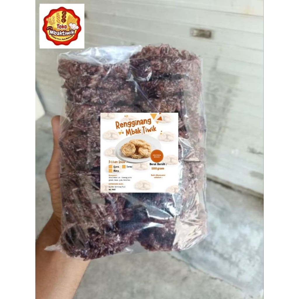 

rengginang ketan 500 gram isi 25 keping rengginang ketan hitam mentah 500 gram ukuran sedang