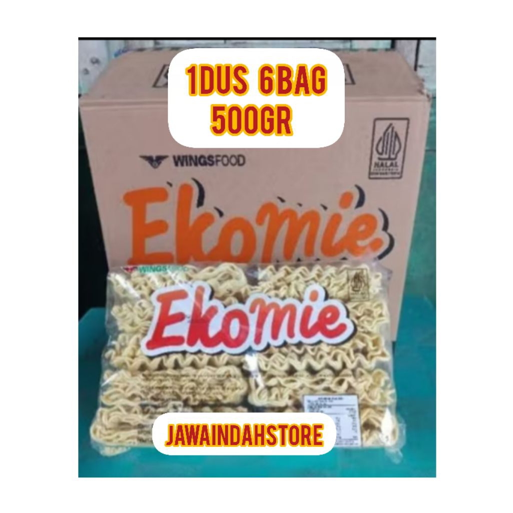 

eko mie pack 500gr 1 dus isi 6bag