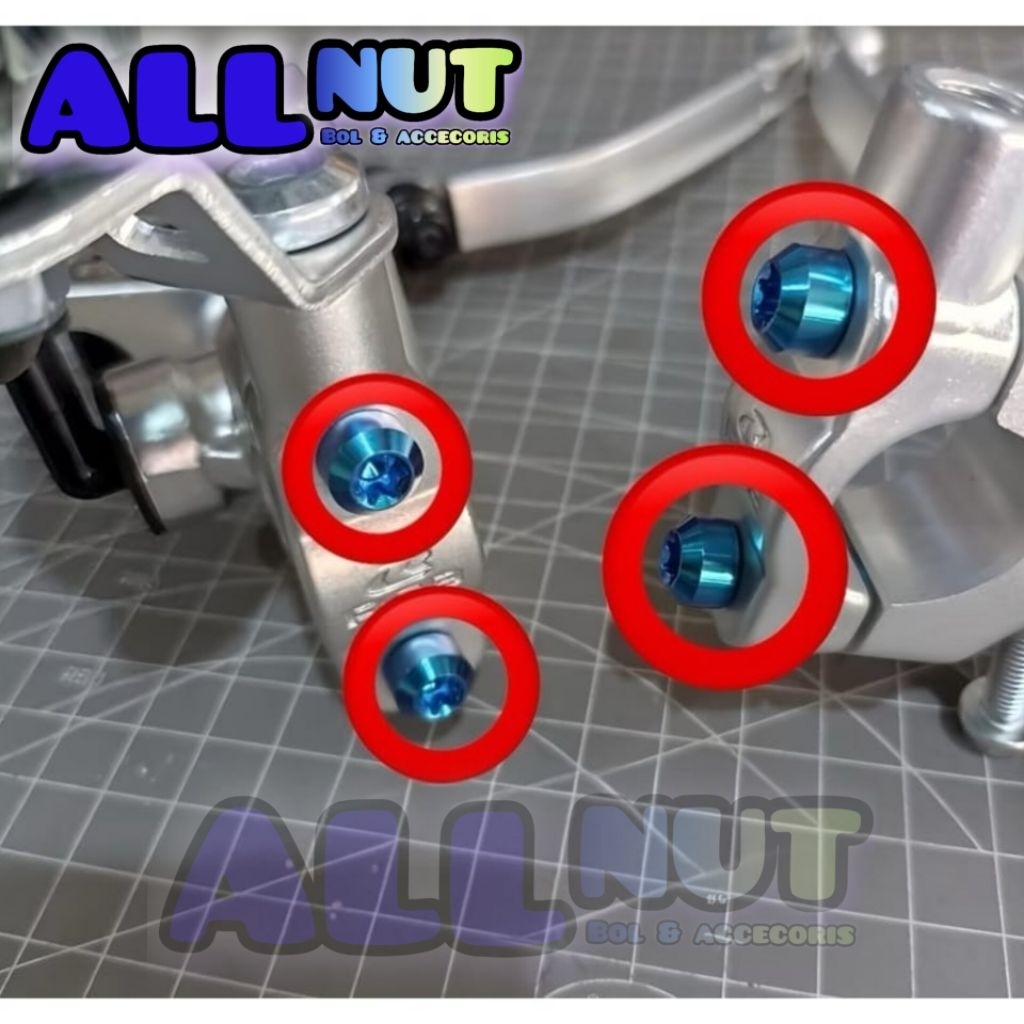 baut titanium buat master rem KTC( 4 BIJI ) titanium gr5 vietnam