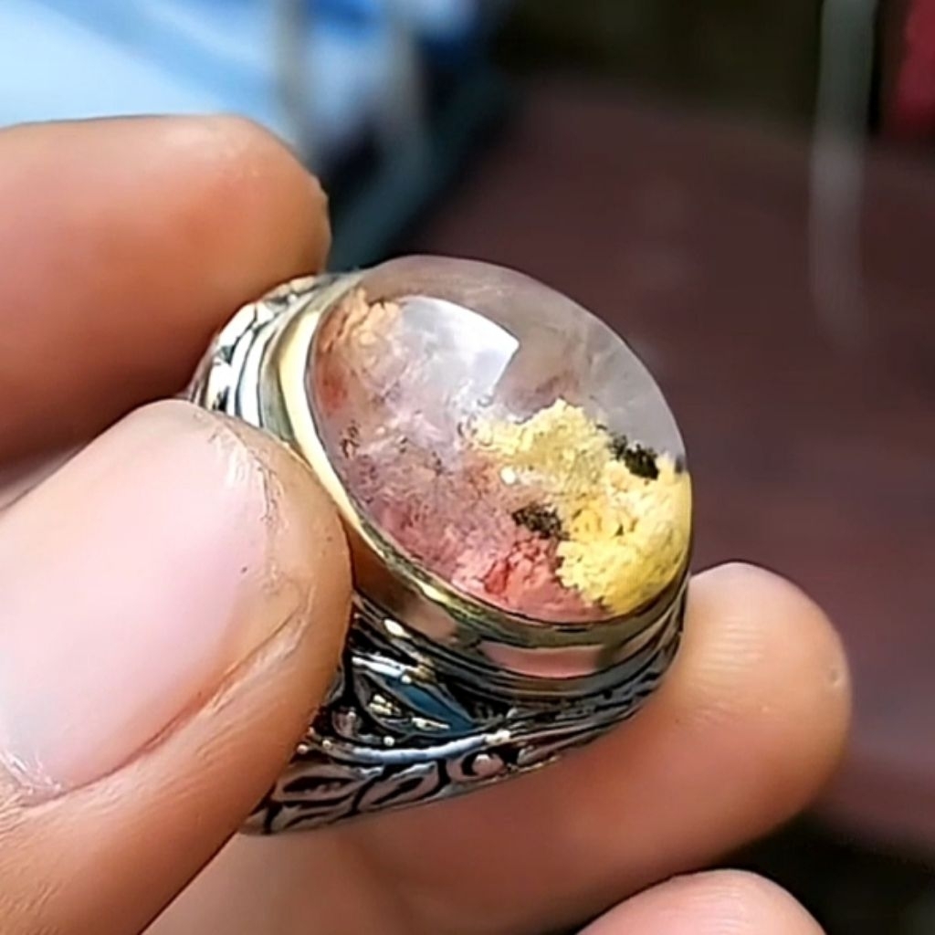 Batu akik kecubung Karang elegan