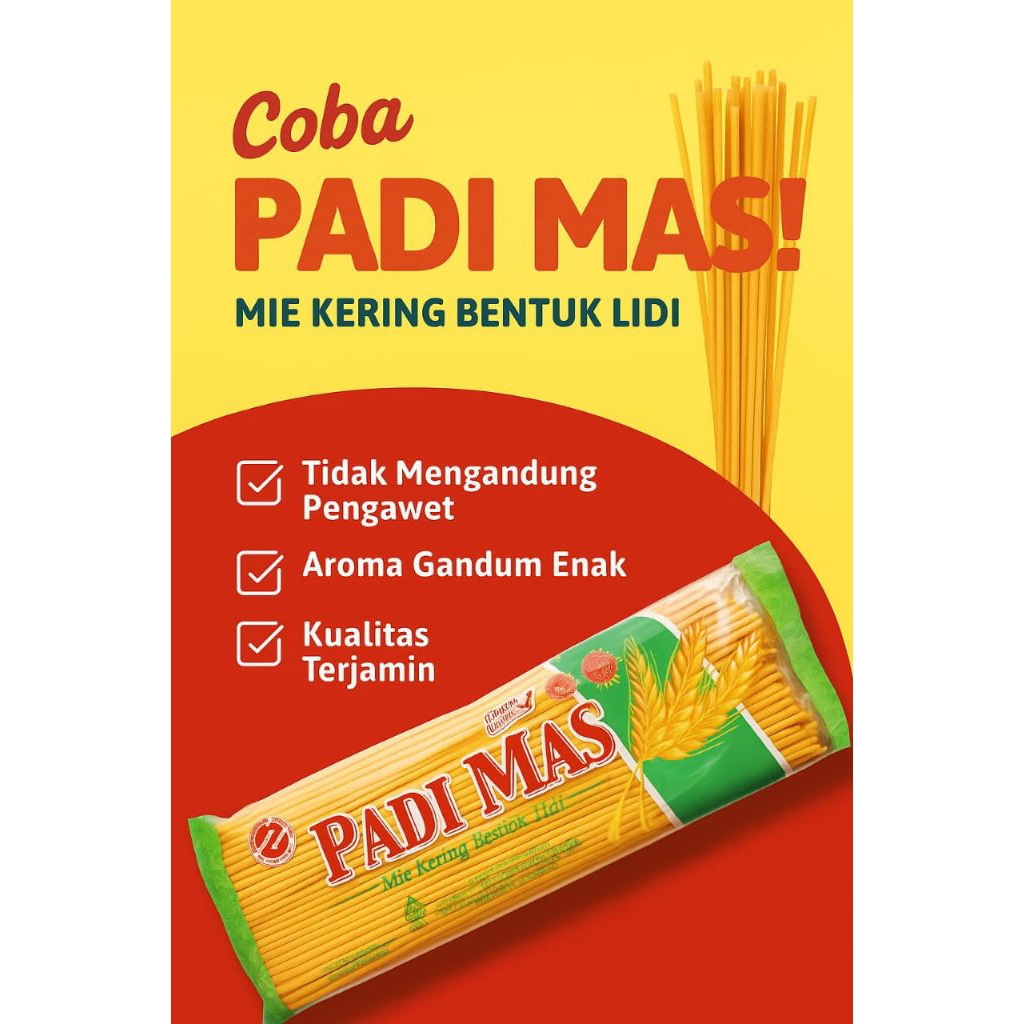 

Mie lidi/gomak /pecel padi mas 500gram