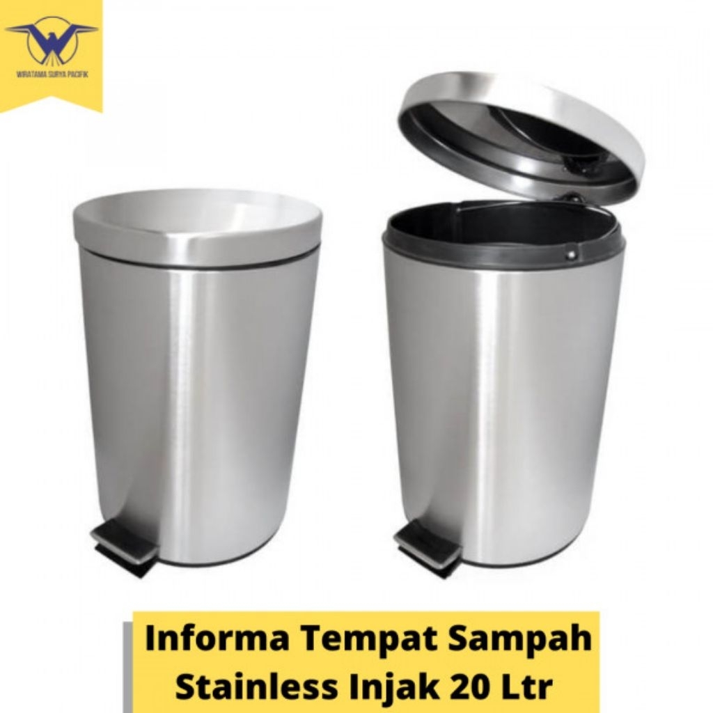 INFORMA TEMPAT SAMPAH STAINLESS INJAK
