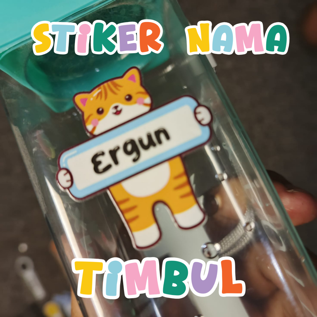

Stiker Nama Anak Timbul Custom – Anti Air, Bisa Nama Sendiri, Tahan Lama