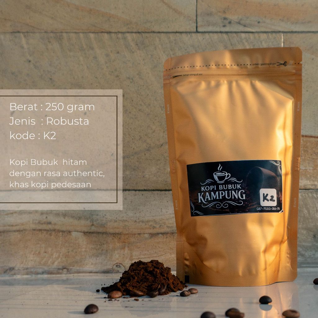

(k2) KOPI HITAM BUBUK 250 G / KOPI BUBUK HITAM / KOPI KAMPUNG