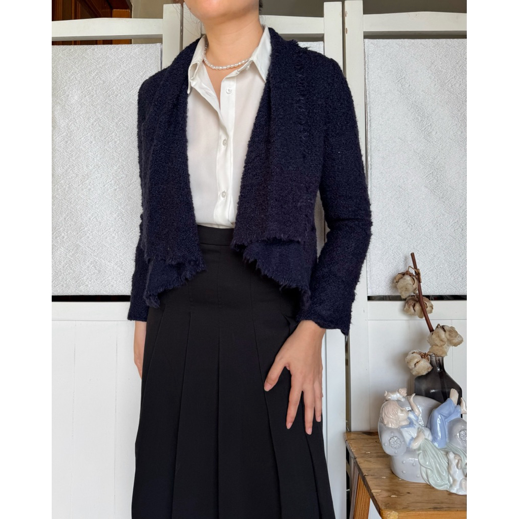 Noble Navy Tweed Blazer