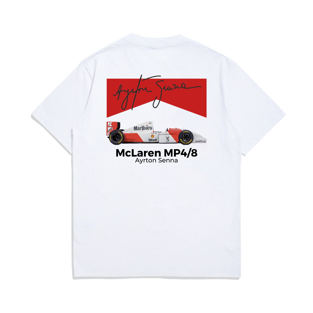 Vintagevista Tshirt McLaren F1 Ayrton Senna