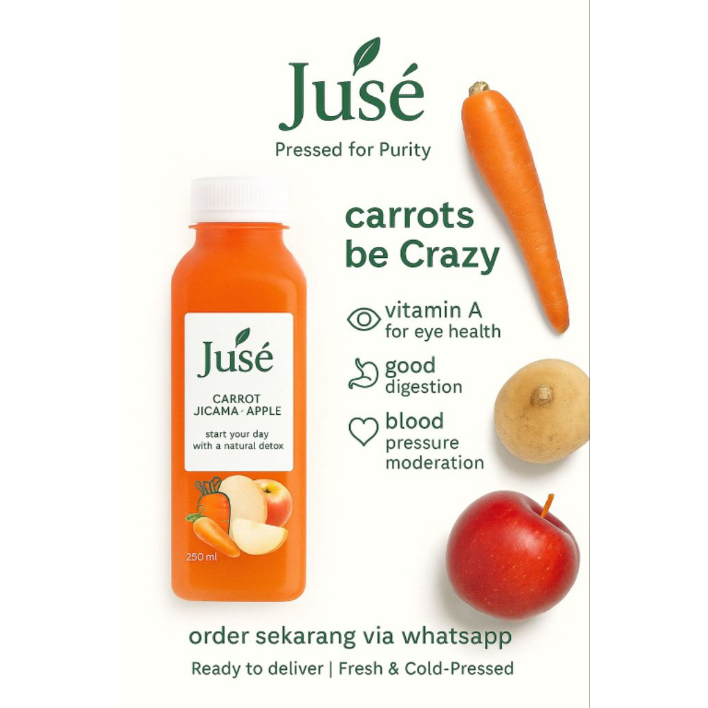 

Pressed Juice Mixed Carrot, Jicama, Apple