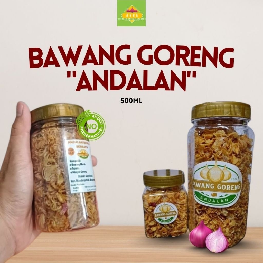 

bawang goreng "ANDALAN"#bawanggorengasli#bawanggorengrenyah#bawanggorengenak#bramgor#bagor#bawanggorengkualitassuper
