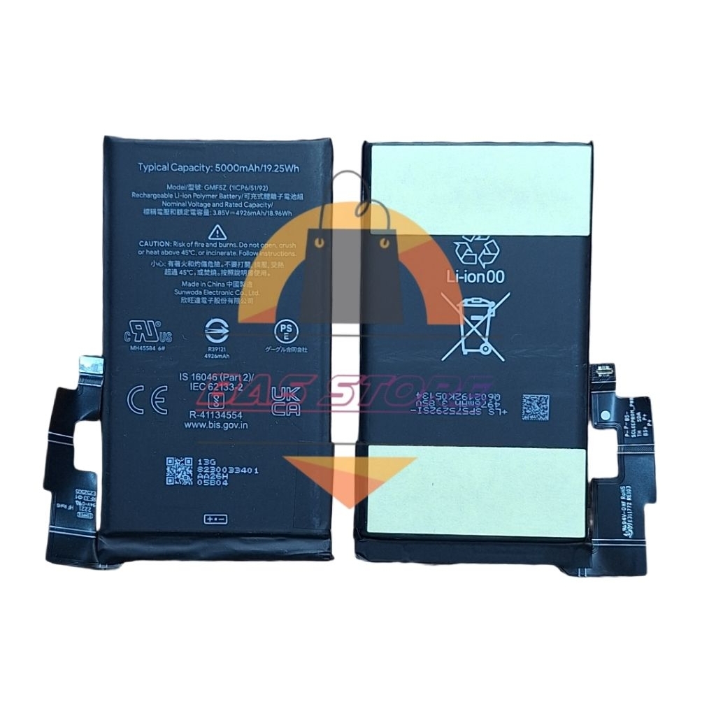 BATRE BATERAI GOOGLE PIXEL 7 PRO GMF5Z / GOPIX 7 PRO BATTERY