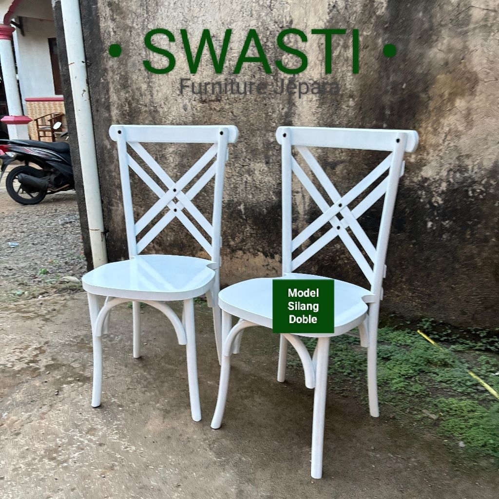Swasti Furniture - Kursi Silang Doble / Kursi Crossback / Kursi Akad / Kursi Pelaminan / Kursi Tifan