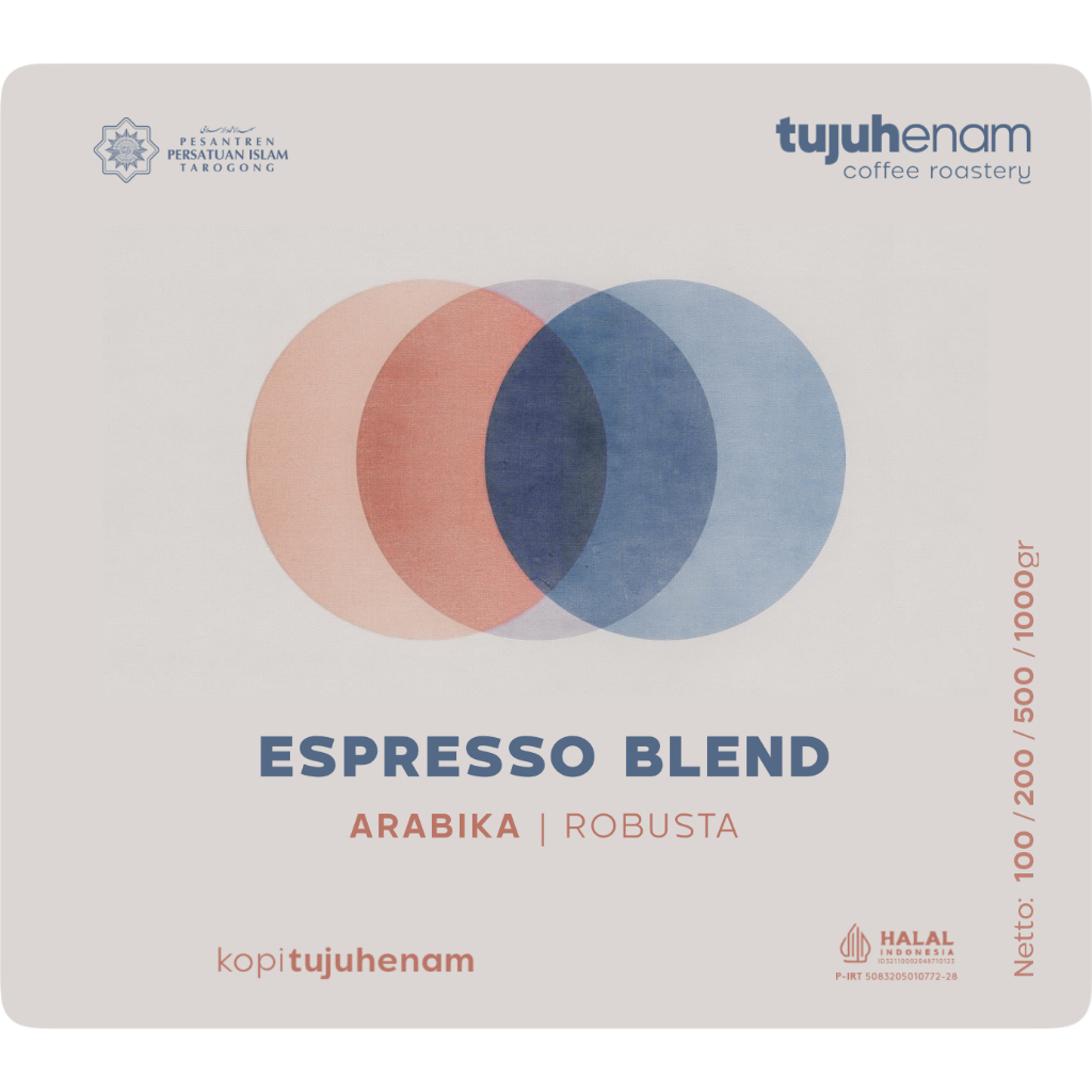 

ESPRESSO BLEND - Arabika 70 Robusta 30 Kopi Garut | Roast Bean Kopi Bubuk | Kopi Tujuhenam Kopi 76