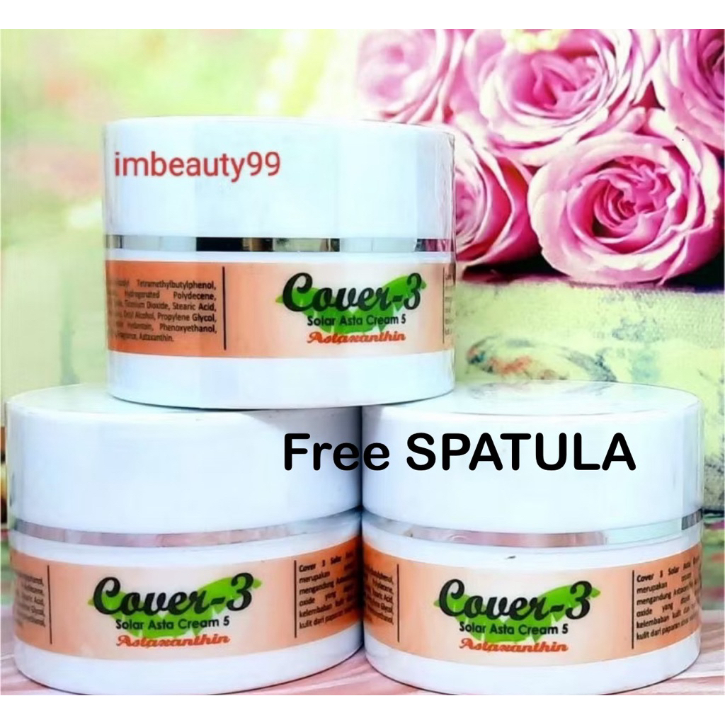 Cover - 3 Solar Asta Cream 5 Astaxanthin - sunblock cream SPF 50 - sunscreen cream anti aging - tabi