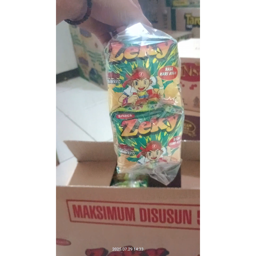 

Ciki Berhadiah Murah Meriah | Ciki Zeky 1 Renceng (10pcs) & 1 Dus (40pcs)