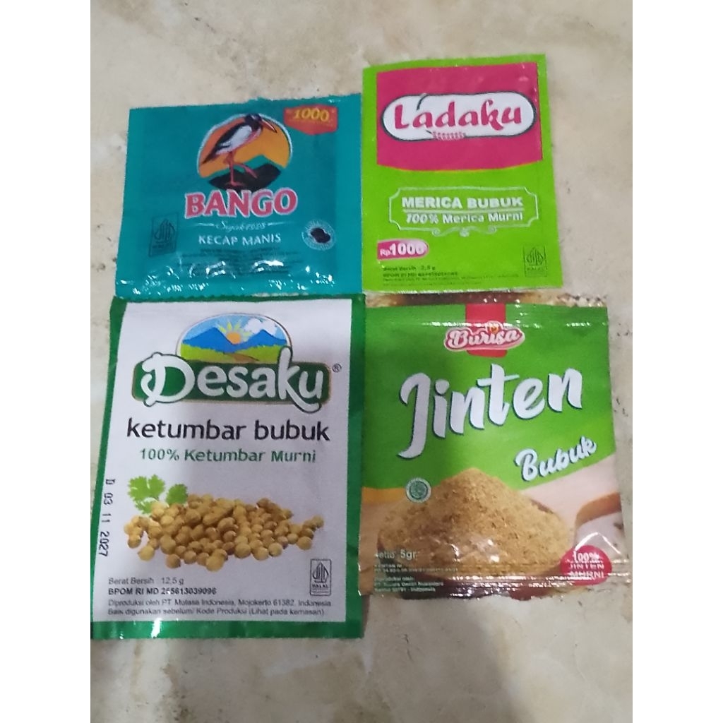 

Kecap Bango+Ketumbar Bubuk+Jinten Bubuk 5 gram+Ladaku Paket 3As (TRB162)