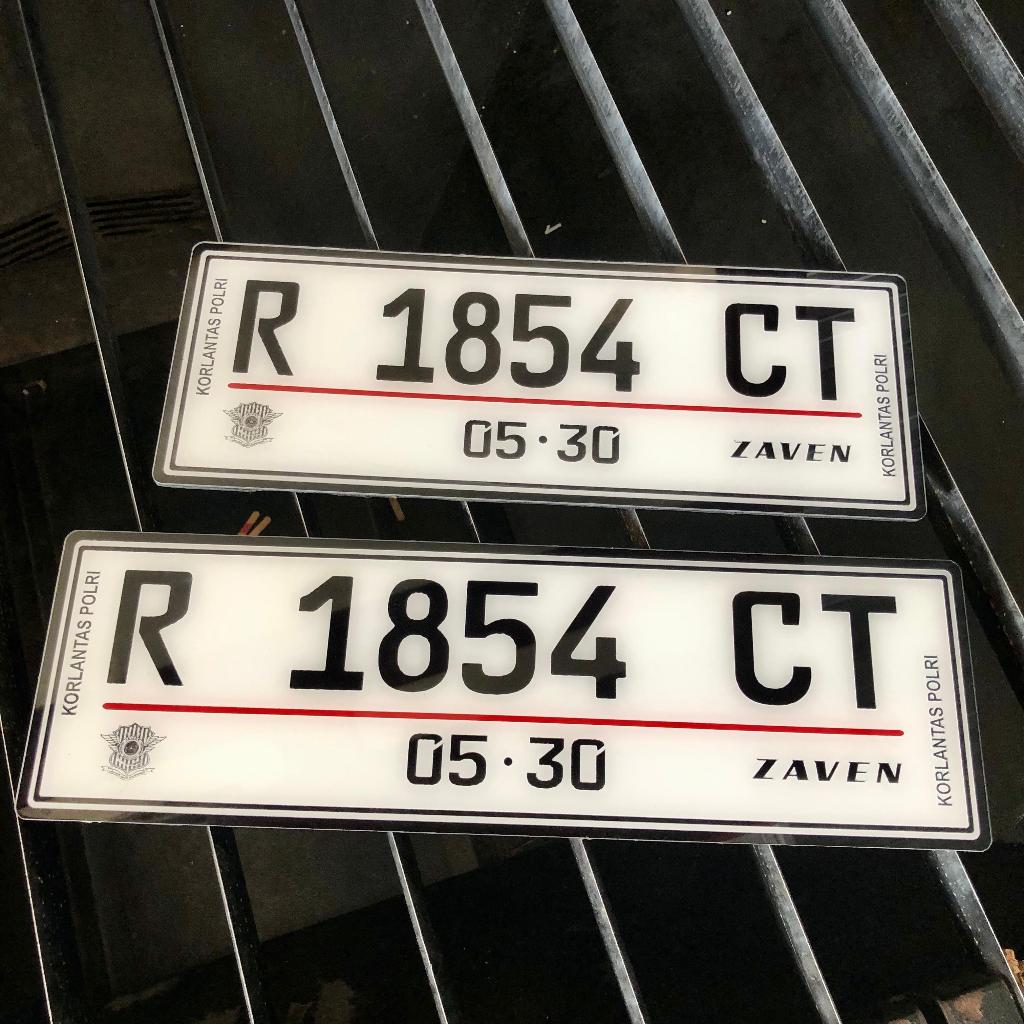 Plat Nomor Mobil Akrilik Custom / Plat Nomor Mobil Akrilik