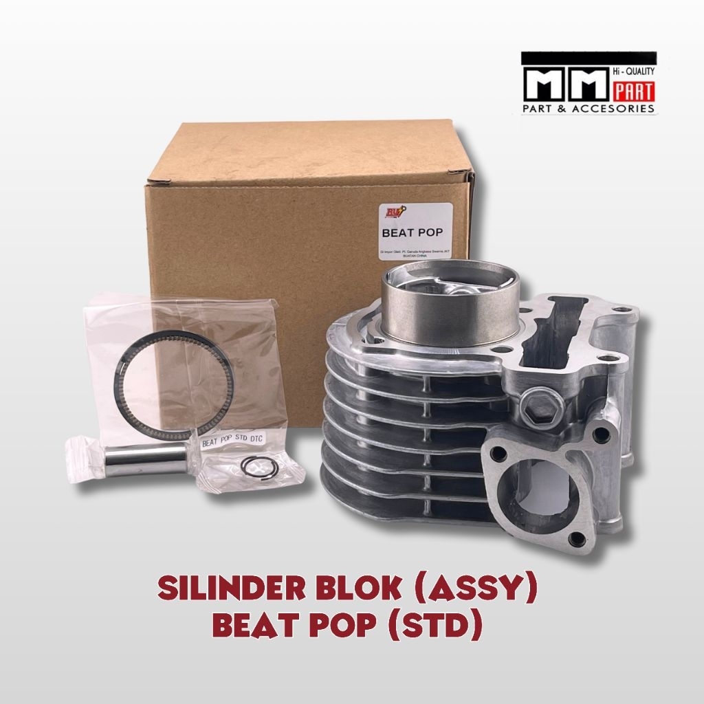 SILINDER BLOK ASSY BEAT POP STD - BLOK SEHER SET BEAT ESP STREAT VARIO 110 LED ACG STATER HALUS K44