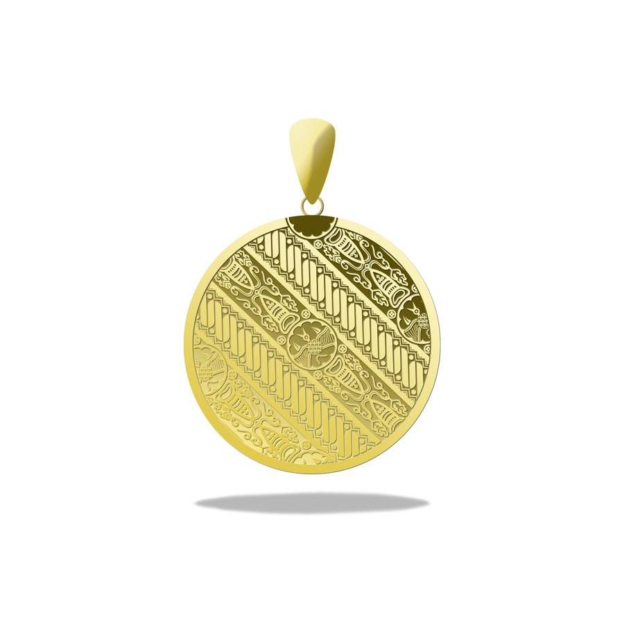 Liontin Antam Batik - Huk 8 gram (22K), bukan bezel Antam