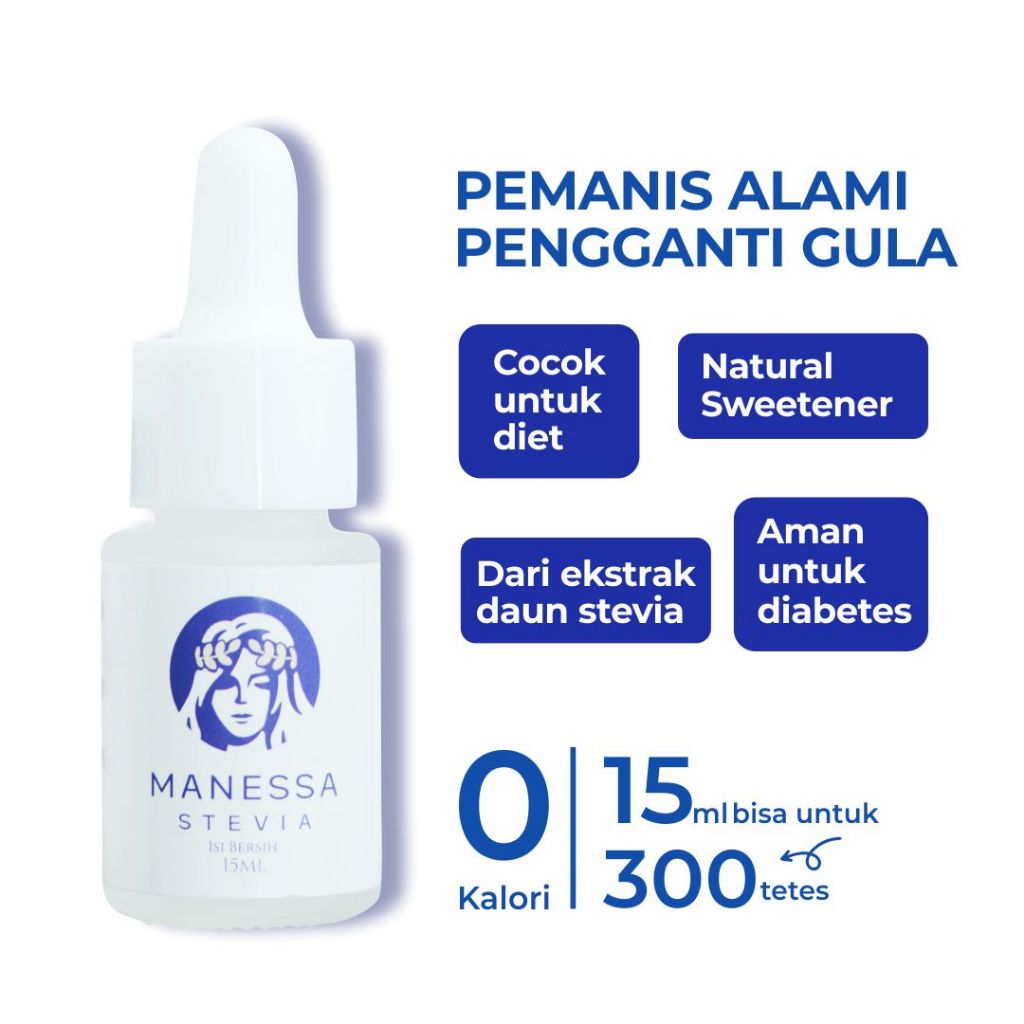 

BUY 1 GET 1 MANESSA STEVIA Manis Sehat Nol Kalori Pemanis Alami Stevia, Pengganti Gula Nol Kalori yang Cocok untuk Hidup Sehat dan Diabetes