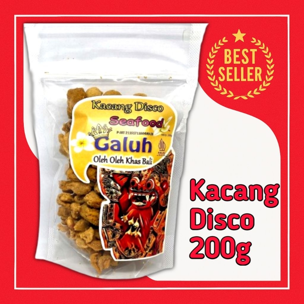 

Kacang Disco Galuh 200g – Oleh Oleh Khas Bali, Camilan Renyah Rasa Pedas Manis & Original Halal