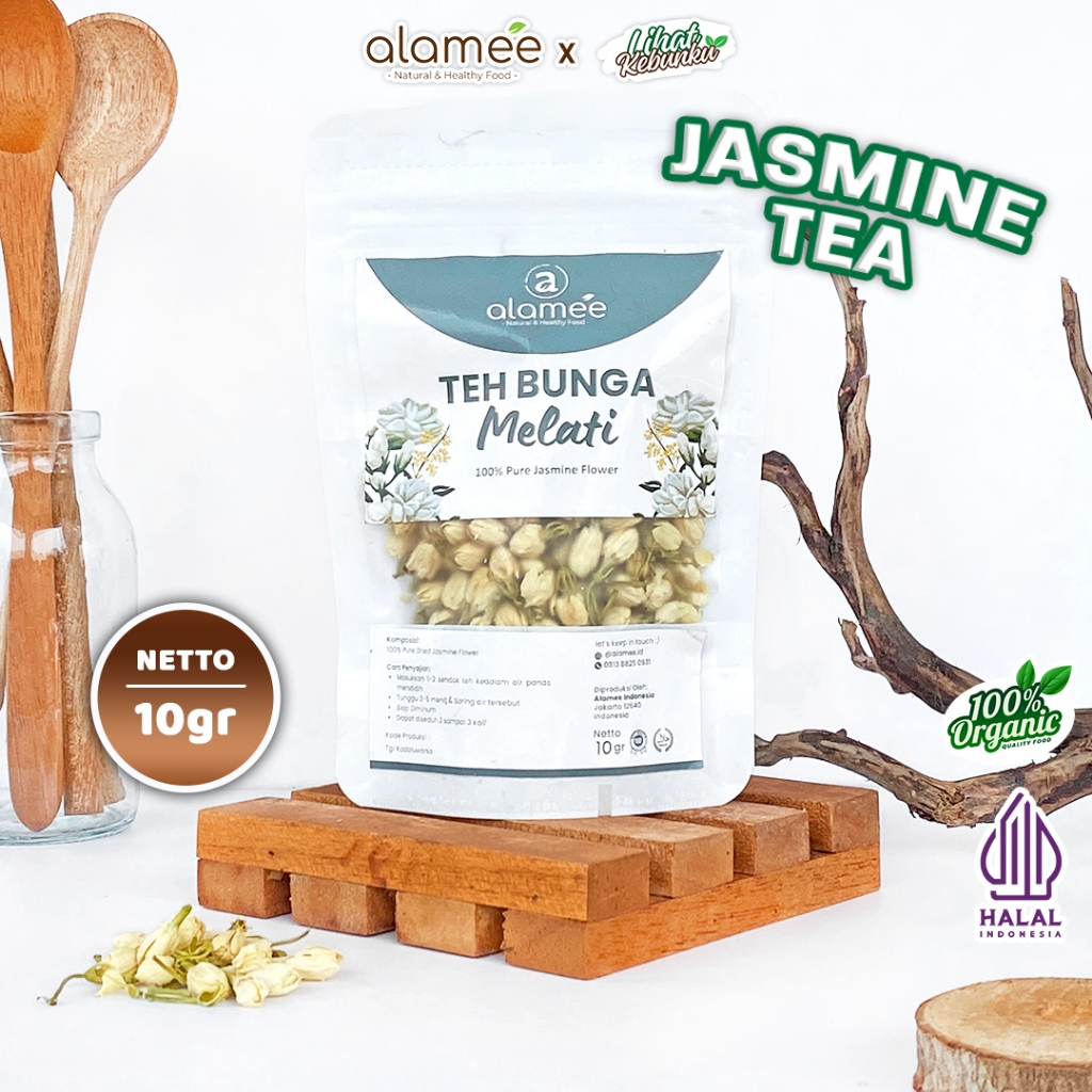 

ALAMEE Teh Bunga Melati Jasmine Tea Flower Melati Organik Jasmin Herbal Organic 10gr LIHAT KEBUNKU