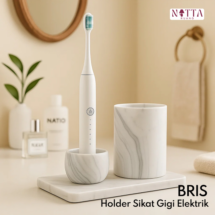 Tempat Sikat Gigi Elektrik Porselen Toothbrush Holder Sikat Gigi Dudukan Gantungan Sikat Gigi Electr