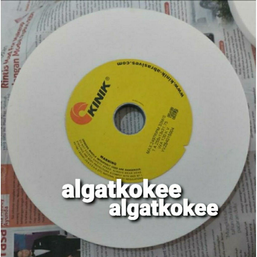 Kinik batu gerinda asah ukuran 255x13x31.75 grit 120