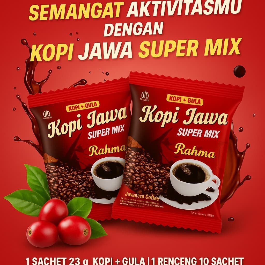 

kopi plus gula isi 23gram 1 renceng 10 sachet harga partai grosir distributor
