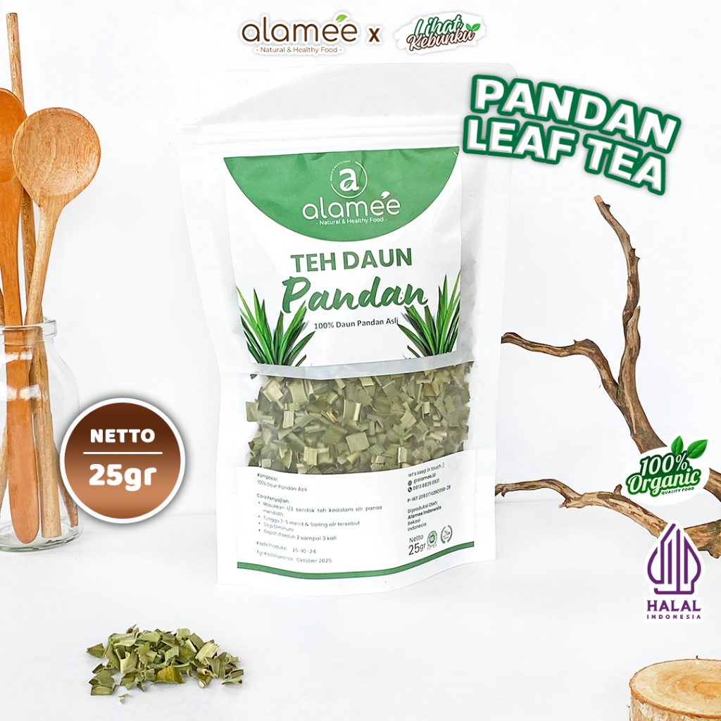 

ALAMEE Dried Pandan Tea Teh Daun Kering Leaf Organik 25gr LIHAT KEBUNKU