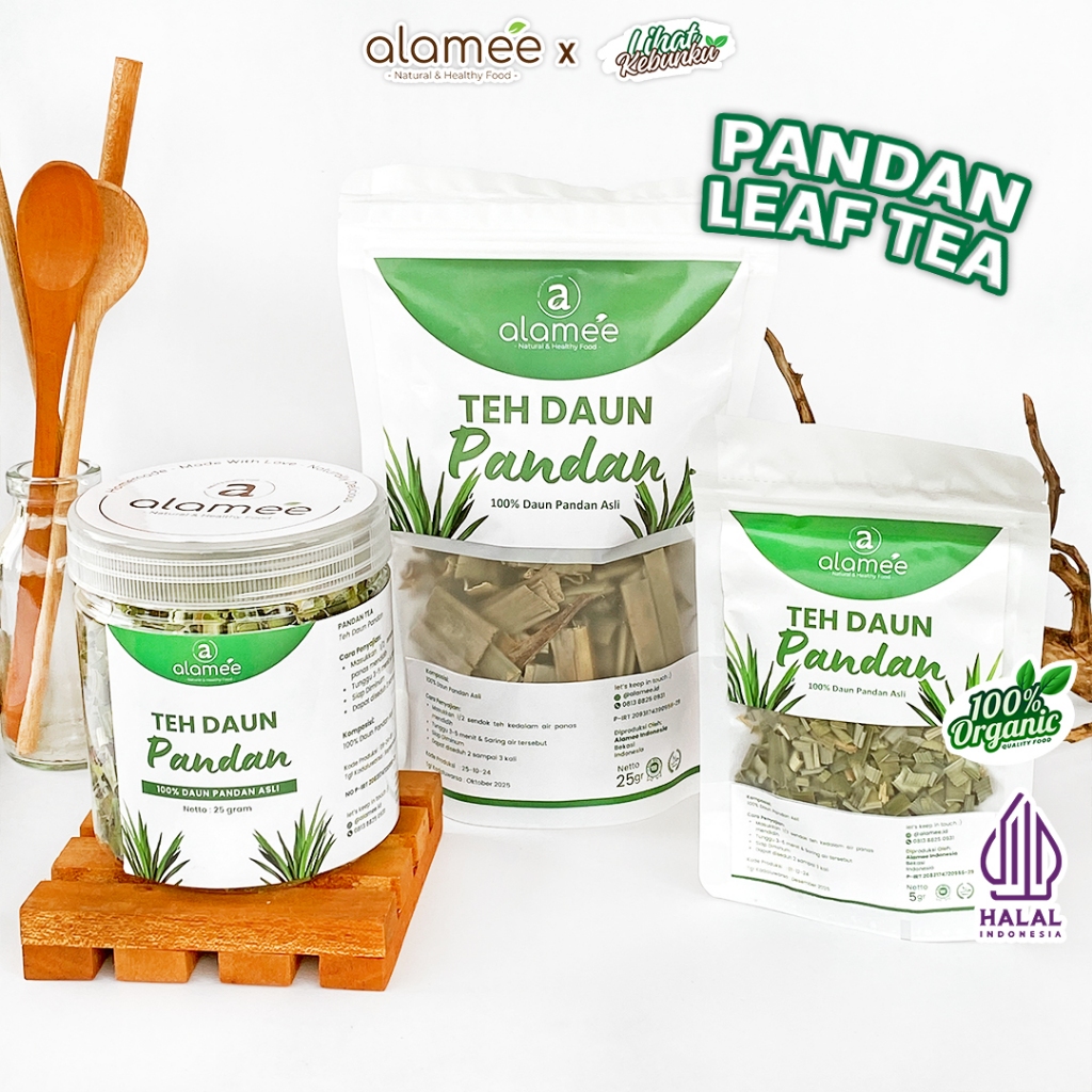 

ALAMEE Teh Daun Pandan Kering Leaf Tea Organik LIHAT KEBUNKU