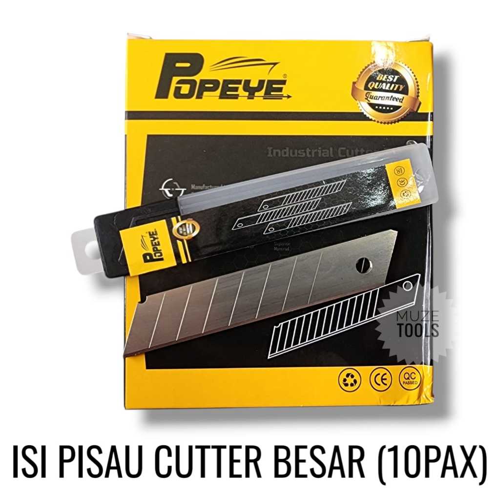 

[10 PAX] Isi Pisau Cutter Refill Besar Isi 10 Mata