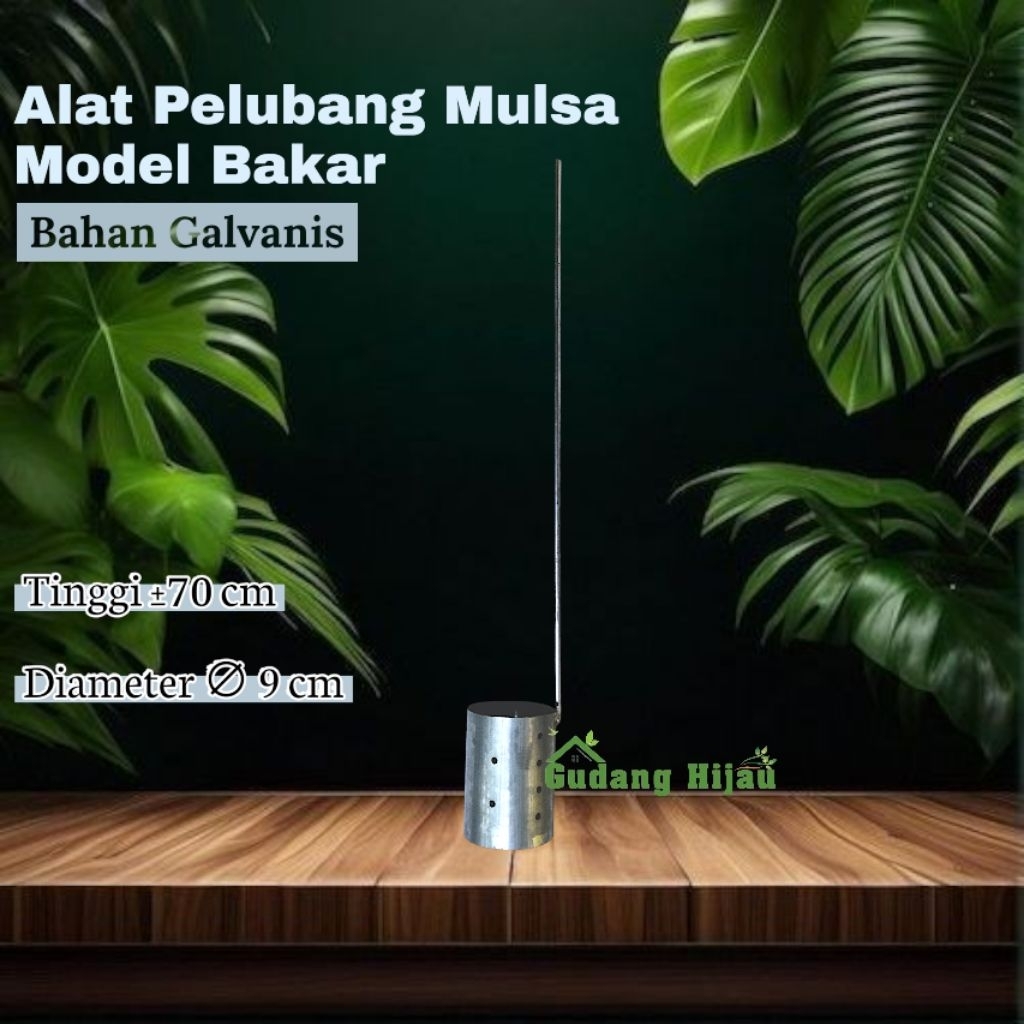 pelubang plastik mulsa alat pelubang mulsa atau plong model bakar diameter lubang 9cm tinggi ±70 cm